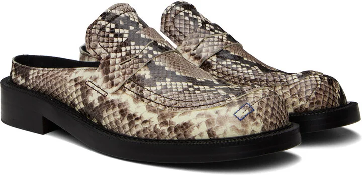 ADER error Brown Curve MU02 Slip-On Loafers - Image 4
