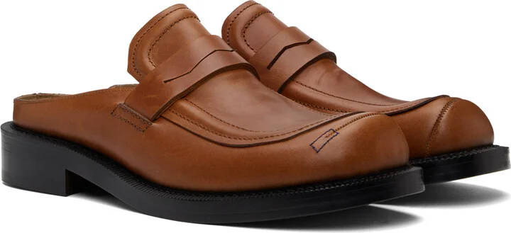 ADER error Brown Curve MU03 Slip-On Loafers - Image 4
