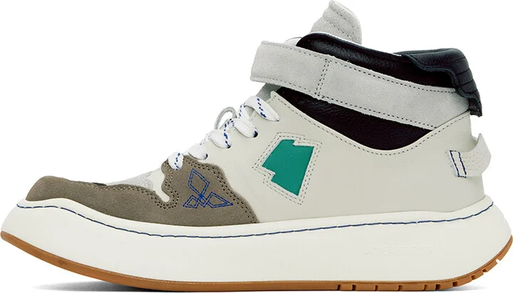 ADER error Green & Gray Log KHALIF Sneakers - Image 3