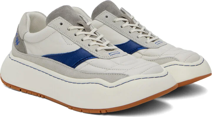 ADER error Off-White & Gray Log WEM Sneakers - Image 4