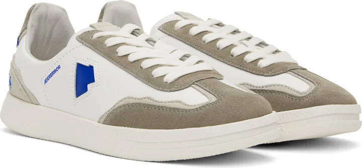 ADER error White & Gray Raff Sneakers - Image 4