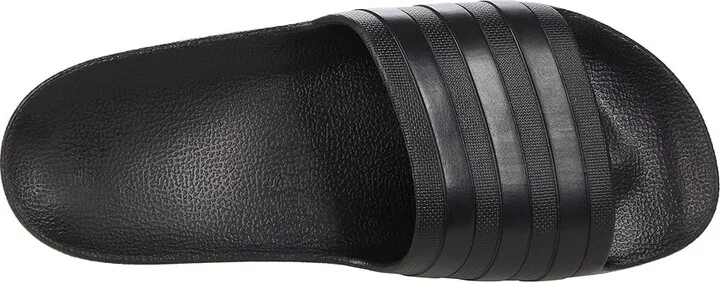 adidas Adilette Aqua Slides Athletic Shoes Black/Black/Black : Men's 4 - Women's 5 Medium, Synthetic - Image 2