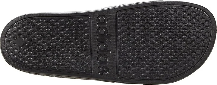 adidas Adilette Aqua Slides Athletic Shoes Black/Black/Black : Men's 4 - Women's 5 Medium, Synthetic - Image 3
