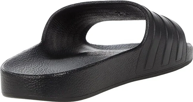 adidas Adilette Aqua Slides Athletic Shoes Black/Black/Black : Men's 4 - Women's 5 Medium, Synthetic - Image 4