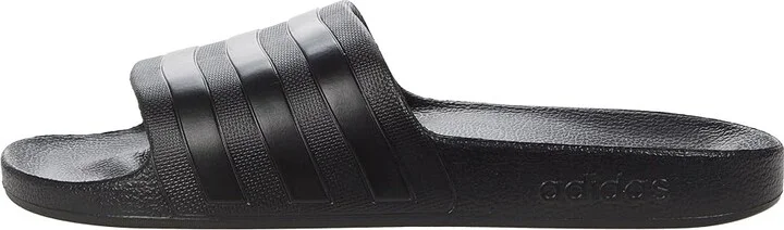 adidas Adilette Aqua Slides Athletic Shoes Black/Black/Black : Men's 4 - Women's 5 Medium, Synthetic - Image 6