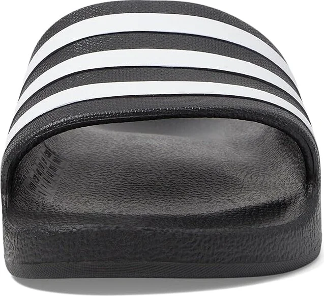 adidas Adilette Aqua Slides Athletic Shoes Black/White/Black : Men's 5 - Women's 6 Medium, Synthetic - Image 2