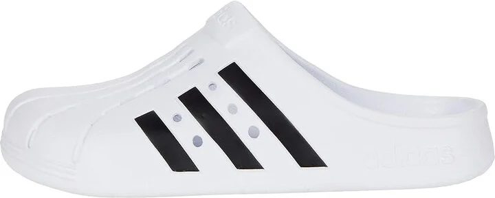 adidas Adilette Clog Men's Shoes Footwear White/Core Black/Footwear White : Men's 4 - Women's 5 Medium, Synthetic - Image 6
