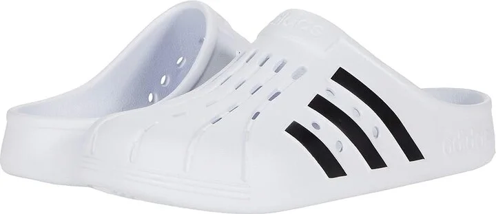 adidas Adilette Clog Men's Shoes Footwear White/Core Black/Footwear White : Men's 4 - Women's 5 Medium, Synthetic
