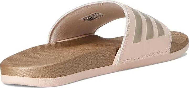 adidas Adilette Comfort Women's Sandals Wonder Quartz/Champagne Metallic/Champagne Metallic : 11 B - Medium, Synthetic - Image 4