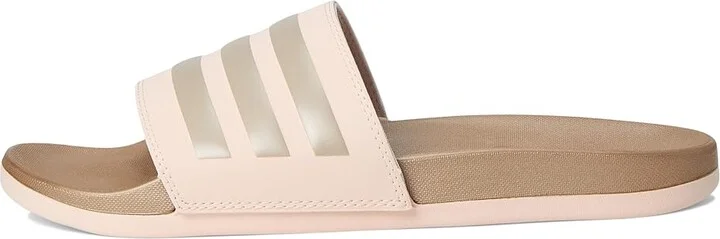 adidas Adilette Comfort Women's Sandals Wonder Quartz/Champagne Metallic/Champagne Metallic : 11 B - Medium, Synthetic - Image 6