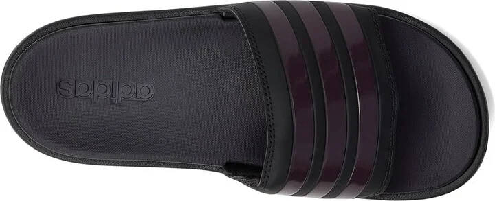 adidas Adilette Platform Slides Women's Sandals Black/Aurora Metallic/Aurora Black : 10 B - Medium - Image 2