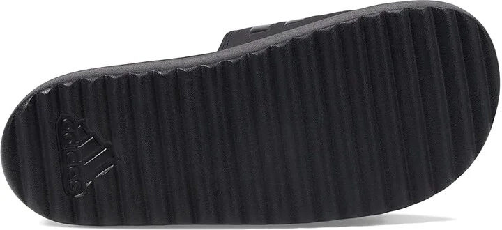 adidas Adilette Platform Slides Women's Sandals Black/Black/Black : 8 B - Medium, Synthetic - Image 3