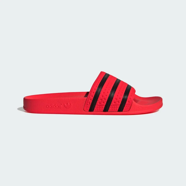 adidas Adilette Slides Lucid Red 4 Mens