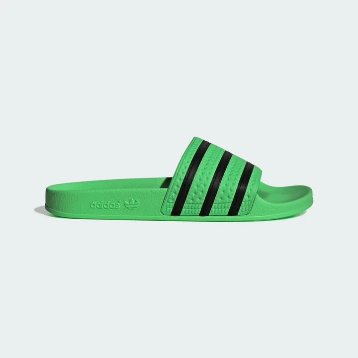 adidas Adilette Slides Screaming Green 4 Mens