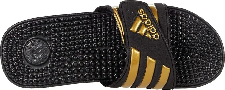 adidas adissage Shoes Core Black/Gold Metallic/Core Black : Men's 11 - Women's 12 Medium, Synthetic - Image 2