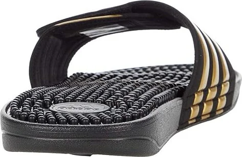 adidas adissage Shoes Core Black/Gold Metallic/Core Black : Men's 11 - Women's 12 Medium, Synthetic - Image 4