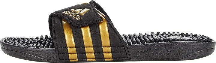 adidas adissage Shoes Core Black/Gold Metallic/Core Black : Men's 11 - Women's 12 Medium, Synthetic - Image 6