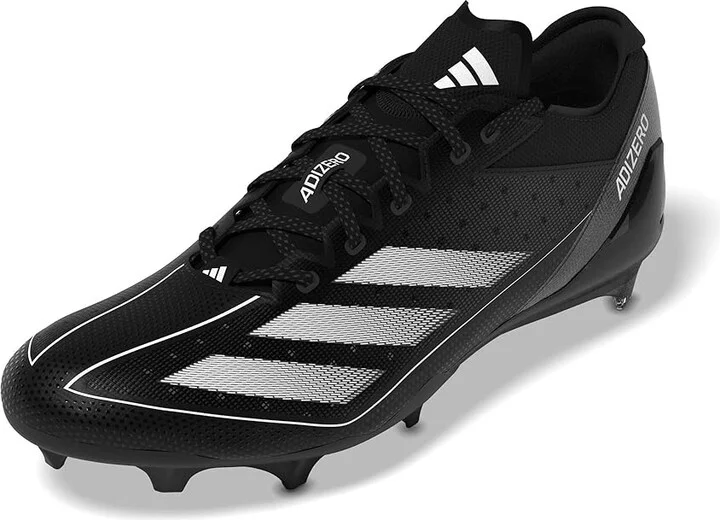 adidas adizero 13.0 Football Cleats Men's Shoes Black/White/Carbon : 8 D - Medium, Rubber/Synthetic