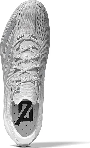 adidas adizero 13.0 Football Cleats Men's Shoes White/Silver Metallic/White : 13 D - Medium, Rubber/Synthetic - Image 2