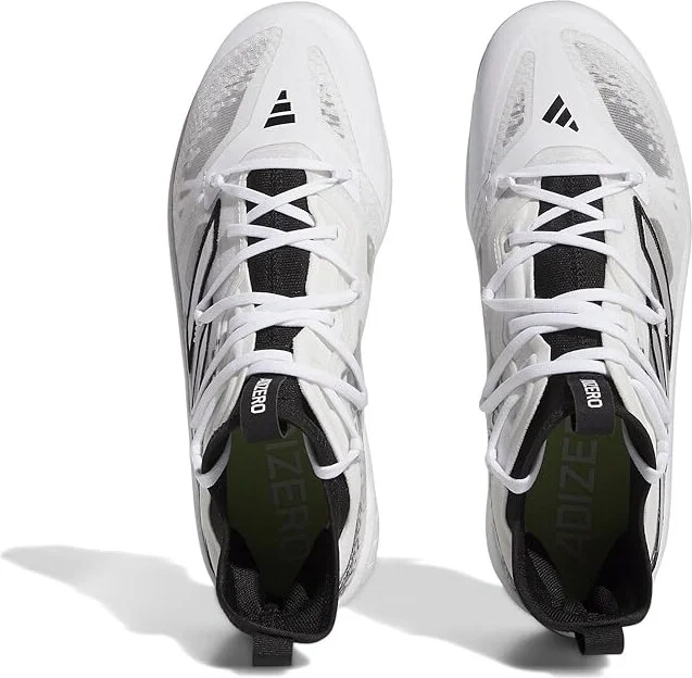 adidas adizero Afterburn 9 NMV Baseball Cleats Men's Shoes Core Black/Silver Metallic/Footwear White : 14 D - Medium - Image 2