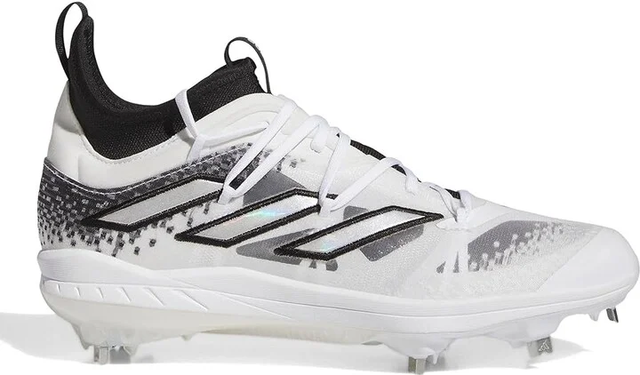 adidas adizero Afterburn 9 NMV Baseball Cleats Men's Shoes Core Black/Silver Metallic/Footwear White : 14 D - Medium - Image 6