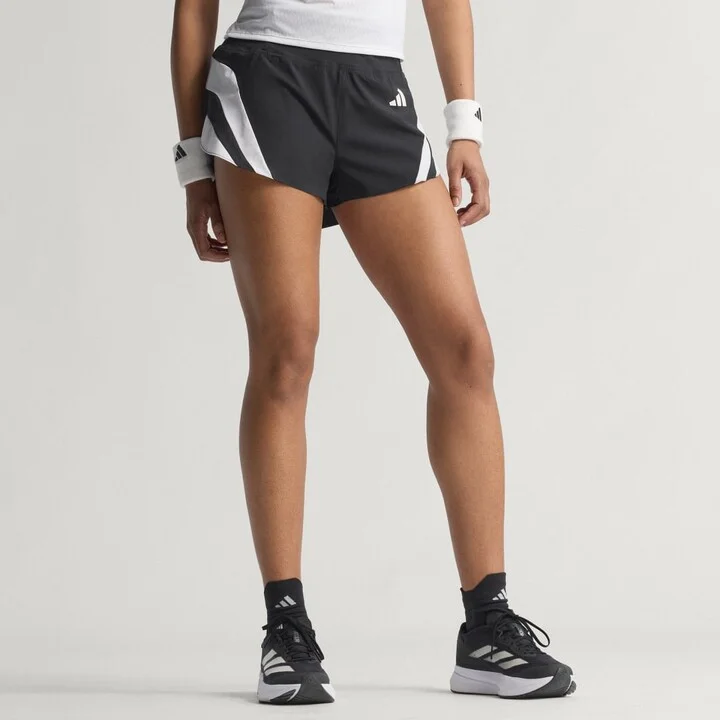 "adidas Adizero Archive Running Gel Short Black XS 3"" Womens"
