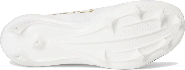 adidas Adizero Electric Football Cleats Men's Shoes White/Gold Metallic/White : 17 D - Medium, Synthetic - Image 3