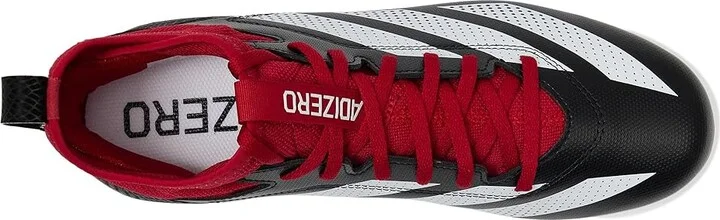 adidas Adizero Impact.2 Football Cleats Men's Cleated Shoes Black/White/Team Power Red : 12 D - Medium, Rubber - Image 2