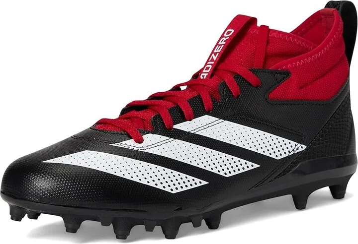 adidas Adizero Impact.2 Football Cleats Men's Cleated Shoes Black/White/Team Power Red : 12 D - Medium, Rubber - Image 5