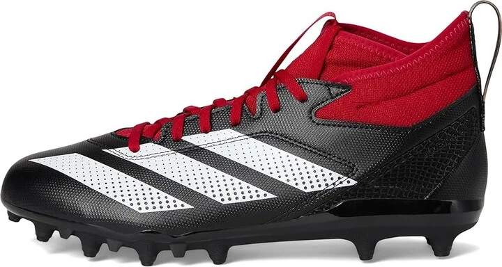 adidas Adizero Impact.2 Football Cleats Men's Cleated Shoes Black/White/Team Power Red : 12 D - Medium, Rubber - Image 6