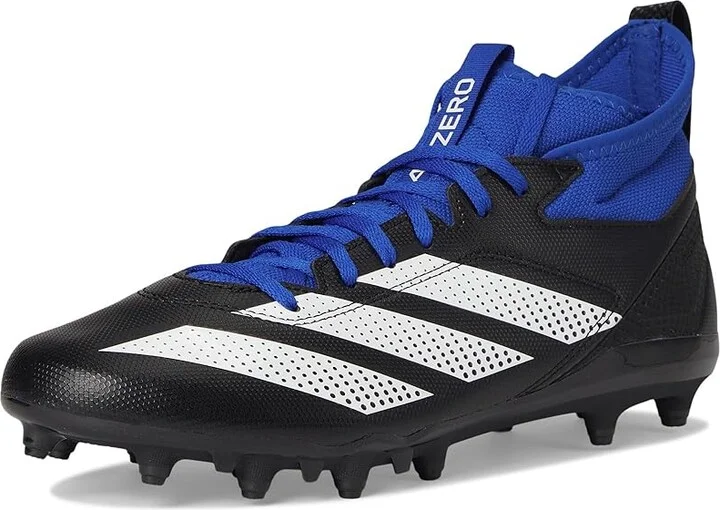 adidas Adizero Impact.2 Football Cleats Men's Cleated Shoes Black/White/Team Royal Blue : 12 D - Medium, Rubber - Image 5