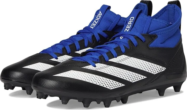 adidas Adizero Impact.2 Football Cleats Men's Cleated Shoes Black/White/Team Royal Blue : 12 D - Medium, Rubber