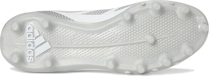 adidas Adizero Impact.2 Football Cleats Men's Cleated Shoes White/Silver Metallic/White : 10 D - Medium, Rubber - Image 3
