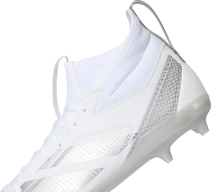 adidas Adizero Impact.2 Football Cleats Men's Cleated Shoes White/Silver Metallic/White : 10 D - Medium, Rubber - Image 7