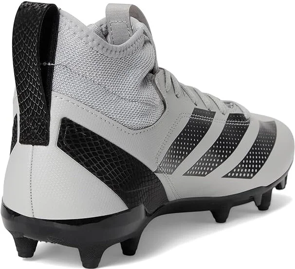 adidas Adizero Impact.2 Football Cleats Men's Shoes Grey/Black/Grey : 14 D - Medium, Synthetic/Textile - Image 4