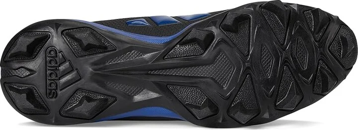adidas Adizero Impact.2 Molded Rubber Football Cleats Men's Cleated Shoes Black/Team Royal Blue/Black : 13 D - Medium, Synthetic - Image 3
