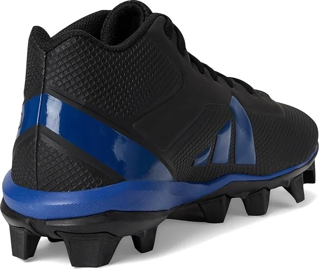 adidas Adizero Impact.2 Molded Rubber Football Cleats Men's Cleated Shoes Black/Team Royal Blue/Black : 13 D - Medium, Synthetic - Image 4