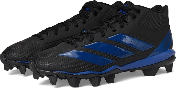 adidas Adizero Impact.2 Molded Rubber Football Cleats Men's Cleated Shoes Black/Team Royal Blue/Black : 13 D - Medium, Synthetic
