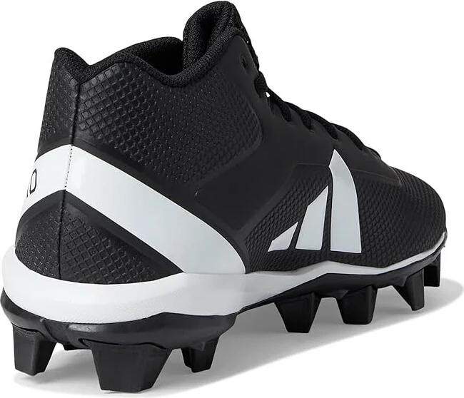 adidas Adizero Impact.2 Molded Rubber Football Cleats Men's Cleated Shoes Black/White/Black : 12.5 D - Medium, Synthetic - Image 4