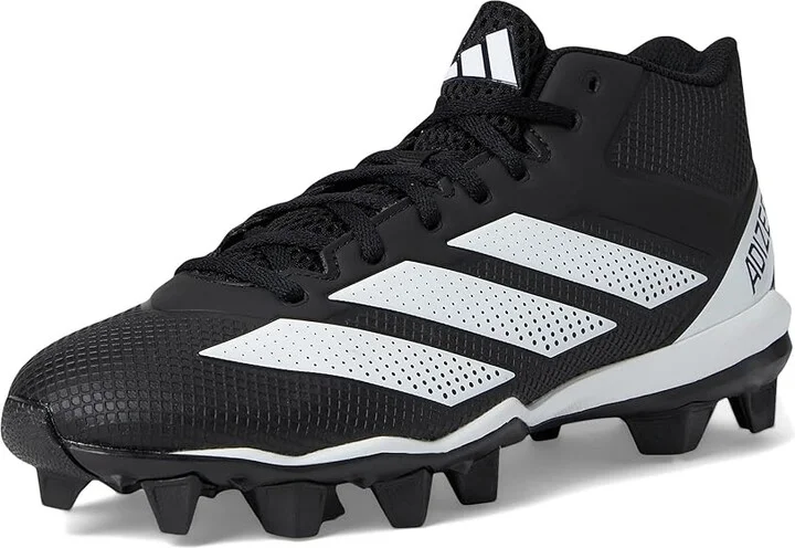 adidas Adizero Impact.2 Molded Rubber Football Cleats Men's Cleated Shoes Black/White/Black : 12.5 D - Medium, Synthetic - Image 5