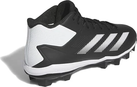 adidas Adizero Impact Molded Baseball Cleats Men's Shoes Black/White/Black : 10.5 D - Medium, Synthetic - Image 4