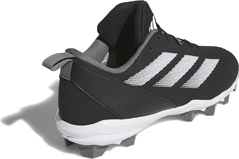 adidas Adizero Instinct Molded Softball Cleats Women's Shoes Black/White/Team Grey : 13 B - Medium, Synthetic - Image 3