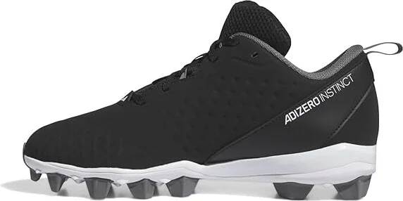 adidas Adizero Instinct Molded Softball Cleats Women's Shoes Black/White/Team Grey : 13 B - Medium, Synthetic - Image 4