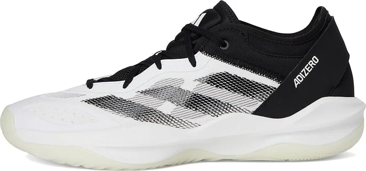 adidas Adizero Select 2.0 Low Trainers Basketball Shoes White/Black/White : Men's 7 - Women's 8 Medium - Image 6