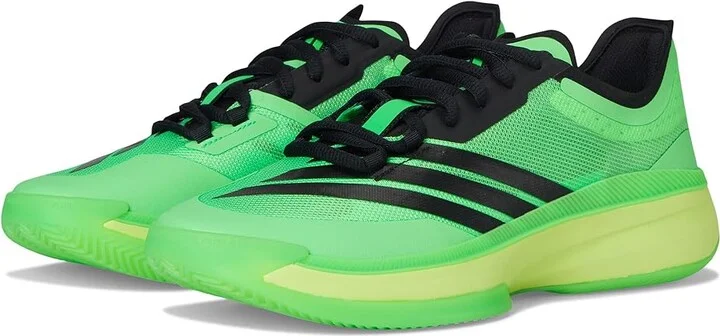 adidas adiZero Select 3.0 Basketball Shoes Basketball Shoes Screaming Green/Black/Pulse Lime : Men's 18 - Women's 19 Medium, Rubber