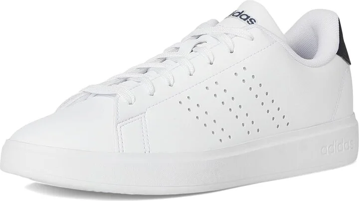 adidas Advantage 2.0 Men's Lace up casual Shoes White/Black/Ink : 7.5 D - Medium, Leather/Rubber - Image 5