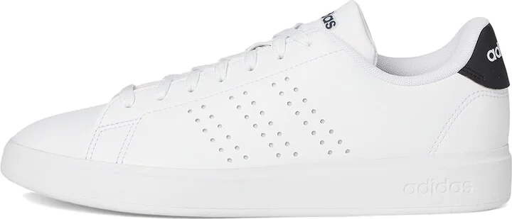 adidas Advantage 2.0 Men's Lace up casual Shoes White/Black/Ink : 7.5 D - Medium, Leather/Rubber - Image 6