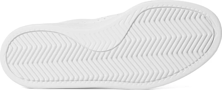 adidas Advantage 2.0 Women's Lace up casual Shoes White/Grey/Silver Metallic : 7.5 B - Medium, Leather - Image 3