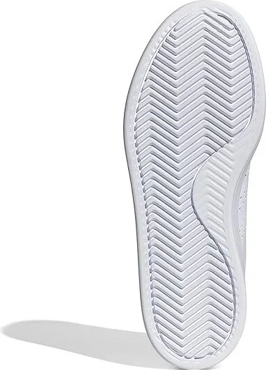 adidas Advantage 2.0 Women's Lace up casual Shoes White/White/Green : 10 B - Medium, Leather - Image 3