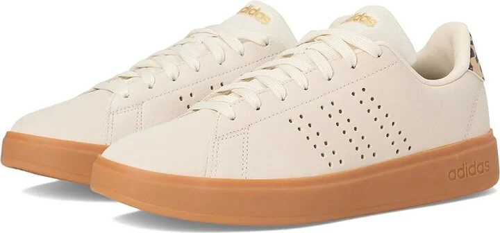 adidas Advantage 2.0 Women's Lace up casual Shoes Wonder White/Bronze Strata/Matte Gold : 8.5 B - Medium, Leather